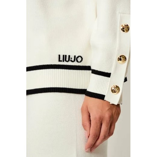 Liu Jo Sport Sweter | Relaxed fit | z dodatkiem jedwabiu XL Gomez Fashion Store