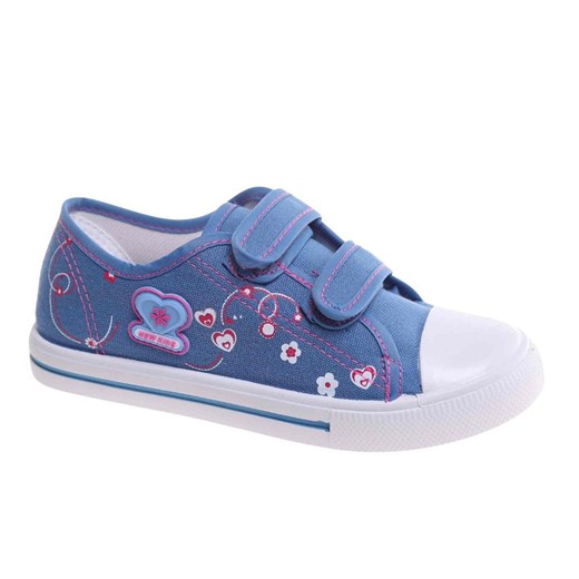 Dziewczęce niebieskie tenisówki na rzepy /B1-2 18037 T186/ - id: 32763 - marki Pantofelek24.pl - 185047656 Dziewczęce niebieskie tenisówki na rzepy /B1-2 18037 T186/ ze sklepu Pantofelek24.pl w kategorii Trampki dziecięce - zdjęcie 185047656