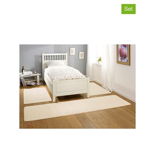 Hanse Home 3-częściowy zestaw &quot;Nasty&quot; w kolorze kremowym ze sklepu Limango Polska w kategorii Dywany - zdjęcie 185047996