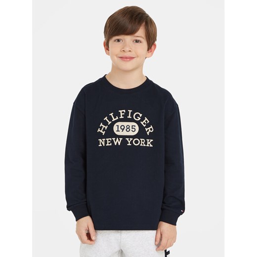 Tommy Hilfiger Bluzka KB0KB08549 M Granatowy Regular Fit ze sklepu MODIVO w kategorii T-shirty chłopięce - zdjęcie 185048209