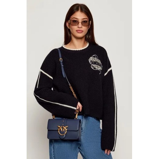 Pinko Skórzana listonoszka LOVE ONE MINI Pinko OS Gomez Fashion Store