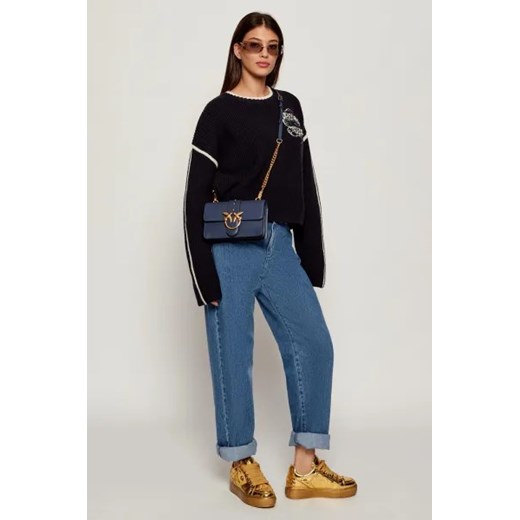 Pinko Skórzana listonoszka LOVE ONE MINI Pinko OS Gomez Fashion Store