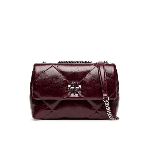 Torebka Tory Burch Kira Diamond 169326 Bordowy ze sklepu eobuwie.pl w kategorii Kopertówki - zdjęcie 185050907