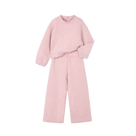 Mayoral Dres 4896 Różowy Regular Fit ze sklepu MODIVO w kategorii Komplety dziewczęce - zdjęcie 185051275