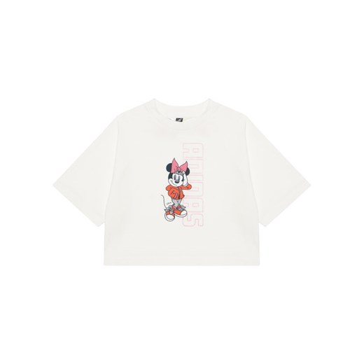 adidas T-Shirt Disney Minnie Mouse JL9191 Biały Loose Fit ze sklepu MODIVO w kategorii Bluzki dziewczęce - zdjęcie 185051457
