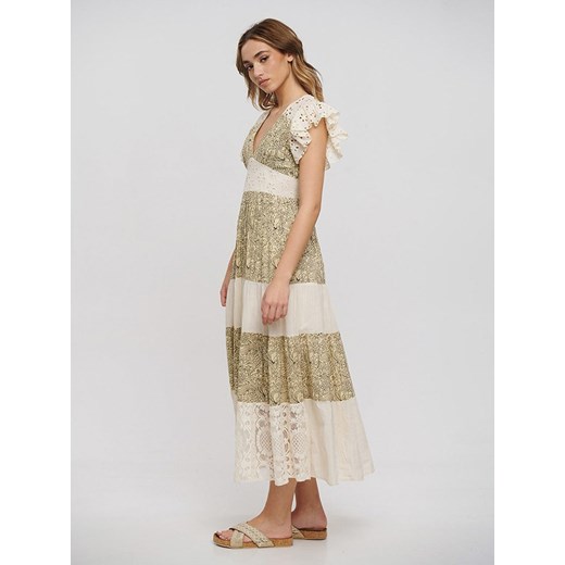 BLE Sukienka w kolorze beżowym Ble onesize okazyjna cena Limango Polska