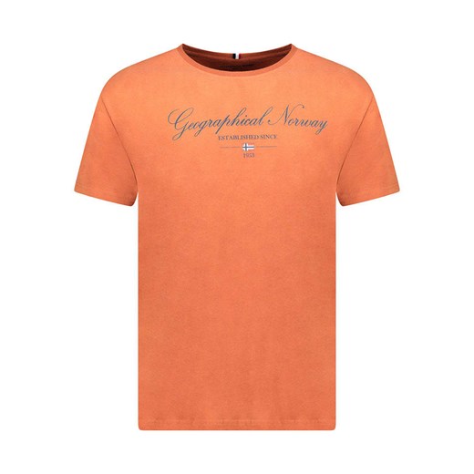 Geographical Norway Koszulka &quot;Illumine&quot; w kolorze pomarańczowym ze sklepu Limango Polska w kategorii T-shirty męskie - zdjęcie 185053375