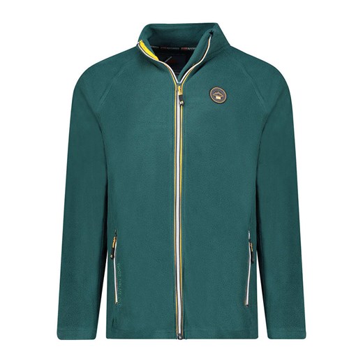 Geographical Norway Kurtka polarowa &quot;Tugim&quot; w kolorze ciemnozielonym ze sklepu Limango Polska w kategorii Bluzy męskie - zdjęcie 185053395