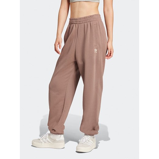 adidas Spodnie dresowe w kolorze beżowym ze sklepu Limango Polska w kategorii Spodnie damskie - zdjęcie 185053415