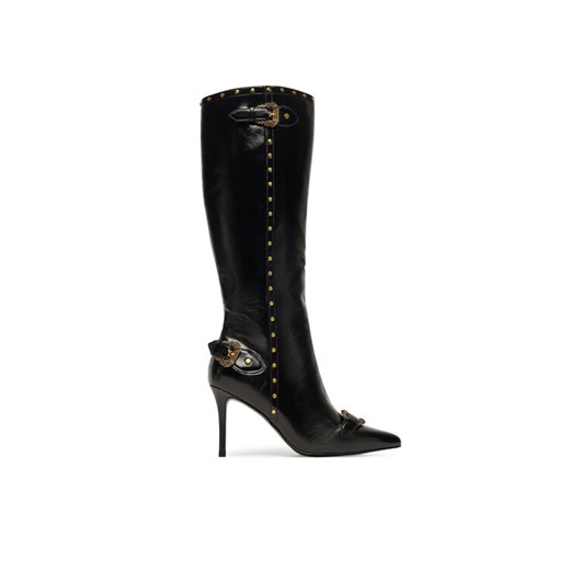 Kozaki Versace Jeans Couture 79VA3S58 ZSC35 Czarny ze sklepu eobuwie.pl w kategorii Kozaki damskie - zdjęcie 185053477
