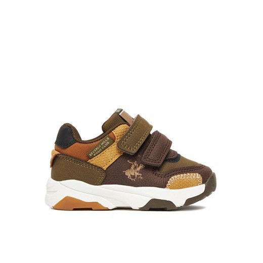 Sneakersy Beverly Hills Polo Club EO-FD3068-010 Khaki ze sklepu eobuwie.pl w kategorii Buty sportowe dziecięce - zdjęcie 185053507