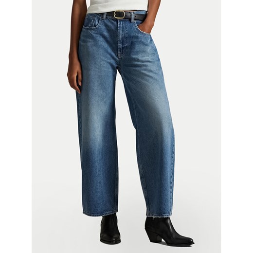 Polo Ralph Lauren Jeansy 211969380001 Niebieski Wide Leg ze sklepu MODIVO w kategorii Jeansy damskie - zdjęcie 185056486
