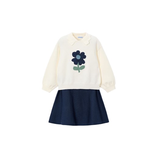 Mayoral Komplet bluza i spódniczka 4932 Beżowy Regular Fit ze sklepu MODIVO w kategorii Komplety dziewczęce - zdjęcie 185056508