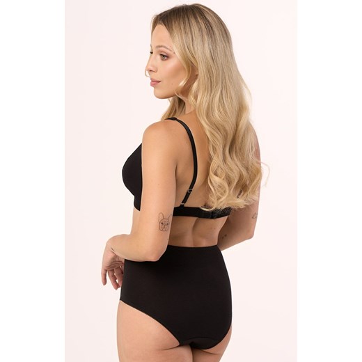 Czarne majtki damskie modelujące z dodatkiem koronki 215, Kolor czarny, Rozmiar 3XL, Babell ze sklepu Primodo w kategorii Majtki damskie - zdjęcie 185057396