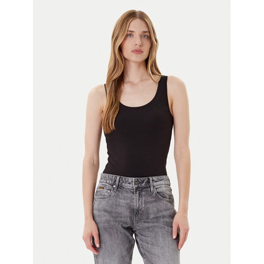 G-Star Raw Top Base D07210-3310 Czarny Slim Fit ze sklepu MODIVO w kategorii Bluzki damskie - zdjęcie 185057645