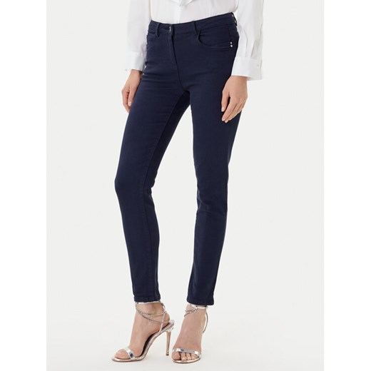 Morgan Jeansy 231-PRETTY Granatowy Slim Fit ze sklepu MODIVO w kategorii Jeansy damskie - zdjęcie 185057649
