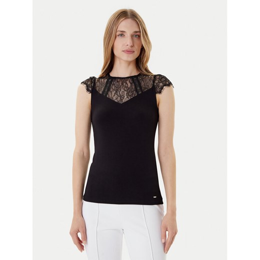 Morgan Bluzka 232-DGIULIA Czarny Slim Fit ze sklepu MODIVO w kategorii Bluzki damskie - zdjęcie 185057675