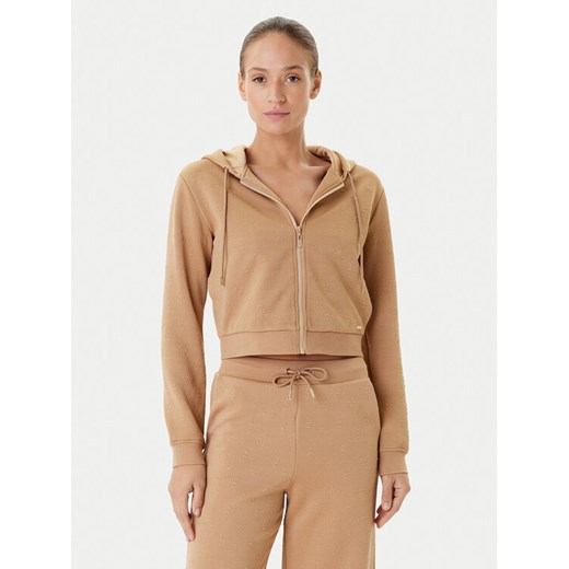 Guess Bluza V5YQ06 KBSL2 Brązowy Regular Fit ze sklepu MODIVO w kategorii Bluzy damskie - zdjęcie 185057685