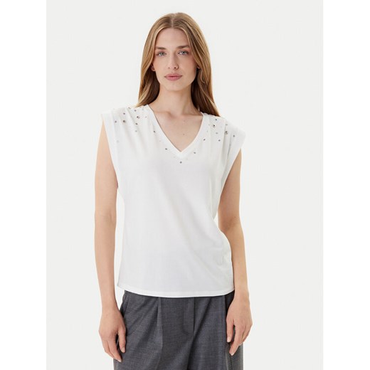 Morgan Bluzka 252-DCLO Biały Regular Fit ze sklepu MODIVO w kategorii Bluzki damskie - zdjęcie 185057687