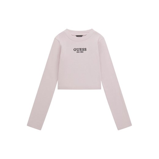 Guess Bluzka J4YI49 KBZP4 Różowy Regular Fit ze sklepu MODIVO w kategorii Bluzki dziewczęce - zdjęcie 185059316