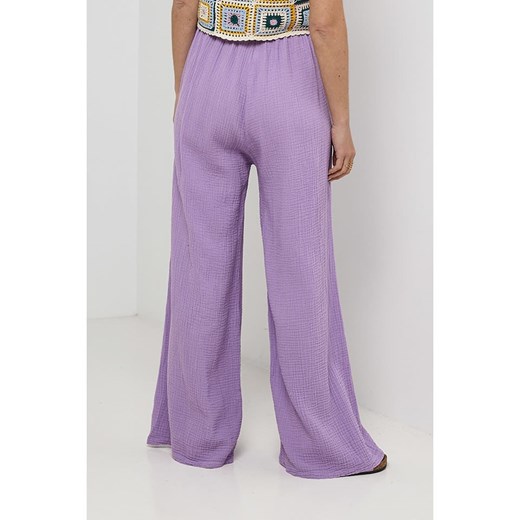Rodier Lin Lniane spodnie w kolorze fioletowym Rodier Lin L/XL okazja Limango Polska