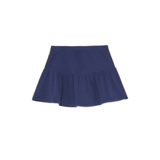 Cropp - Bawełniana granatowa spódnica mini - granatowy Cropp S Cropp