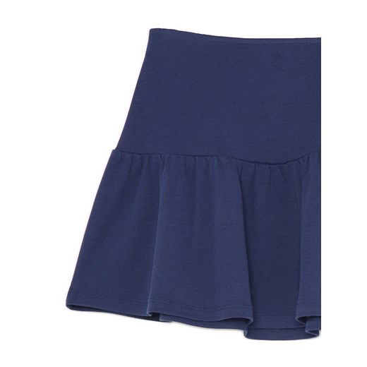 Cropp - Bawełniana granatowa spódnica mini - granatowy Cropp M Cropp