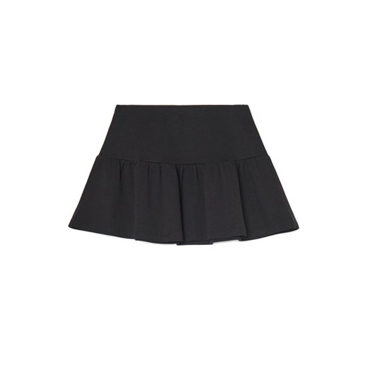 Cropp - Bawełniana czarna spódnica mini - czarny ze sklepu Cropp w kategorii Spódnice - zdjęcie 185063218