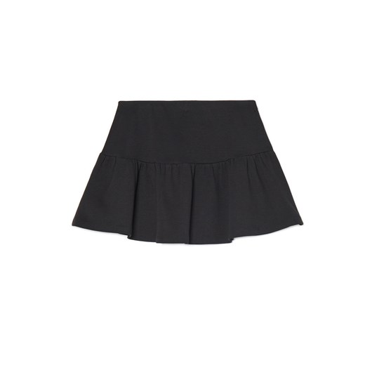 Cropp - Bawełniana czarna spódnica mini - czarny Cropp XS Cropp