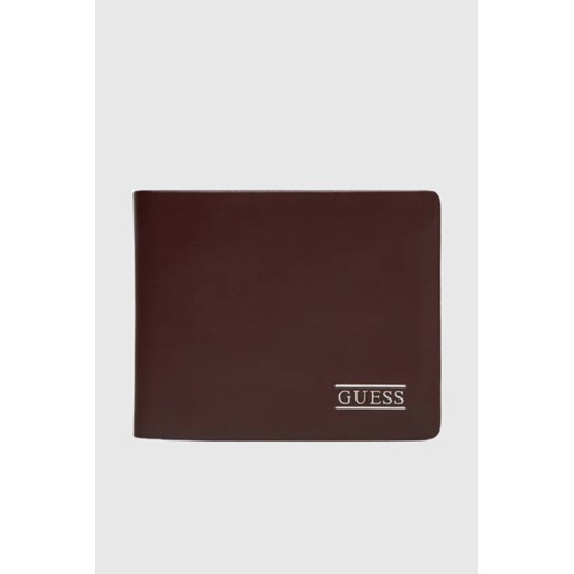 GUESS Brązowy portfel męski New Bosto Bifold ze sklepu outfit.pl w kategorii Portfele męskie - zdjęcie 185063805