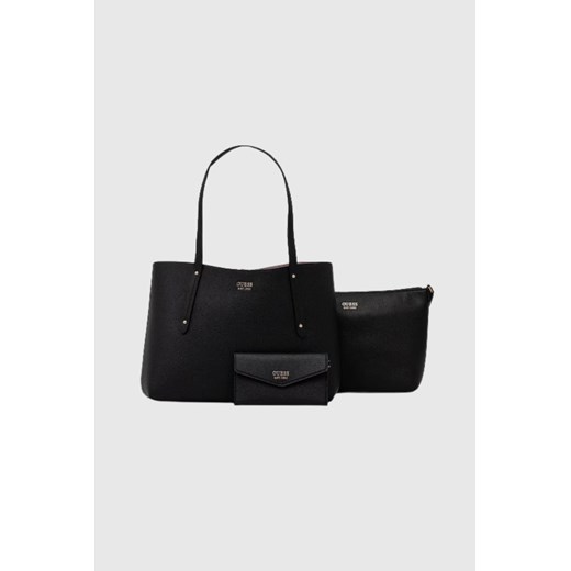 GUESS Czarna shopperka damska Brenton ze sklepu outfit.pl w kategorii Torby Shopper bag - zdjęcie 185064287