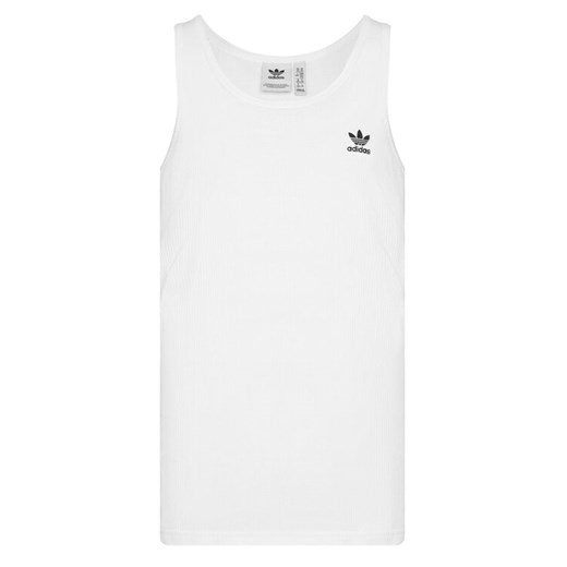 adidas Tank top Trefoil Essentials IY7366 Biały Regular Fit ze sklepu MODIVO w kategorii T-shirty męskie - zdjęcie 185064656