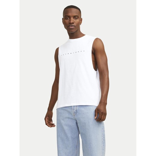 Jack&Jones Tank top Jjestar 12249131 Biały Oversize ze sklepu MODIVO w kategorii T-shirty męskie - zdjęcie 185064669