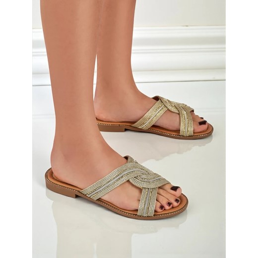 Royalfashion Damskie klapki plecione Woven Breeze ze sklepu royalfashion.pl w kategorii Klapki damskie - zdjęcie 185064898