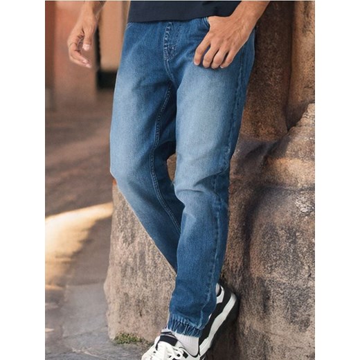 Sinsay - Jeansy jogger - niebieski Sinsay 32 wyprzedaż Sinsay