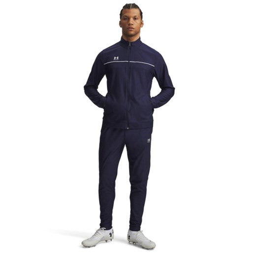 Męski dres komplet treningowy Under Armour UA M Challenger Tracksuit - granatowy ze sklepu Sportstylestory.com w kategorii Dresy męskie - zdjęcie 185065799