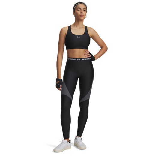 Damskie legginsy treningowe Under Armour HeatGear Rib - czarne ze sklepu Sportstylestory.com w kategorii Spodnie damskie - zdjęcie 185065848