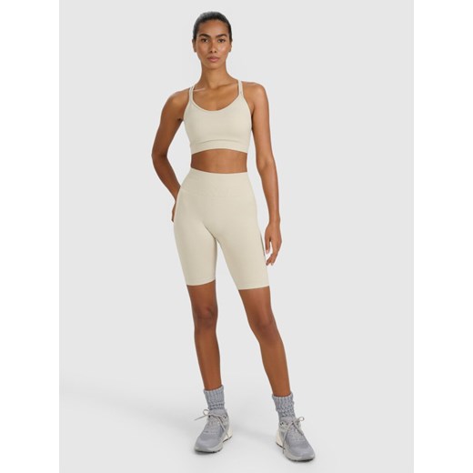 Damskie kolarki treningowe 4F 4FWAW25TFSTF084 - beżowe - id: 336799 - marki 4F - 185065878 Damskie kolarki treningowe 4F 4FWAW25TFSTF084 - beżowe ze sklepu Sportstylestory.com w kategorii Szorty - zdjęcie 185065878