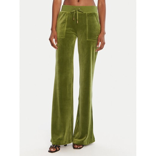 Juicy Couture Spodnie dresowe Layla JCSEBJ001G Zielony Regular Fit ze sklepu MODIVO w kategorii Spodnie damskie - zdjęcie 185066887