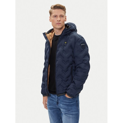 Blauer Kurtka puchowa 25WBLUC03233 Granatowy Regular Fit ze sklepu MODIVO w kategorii Kurtki męskie - zdjęcie 185066937