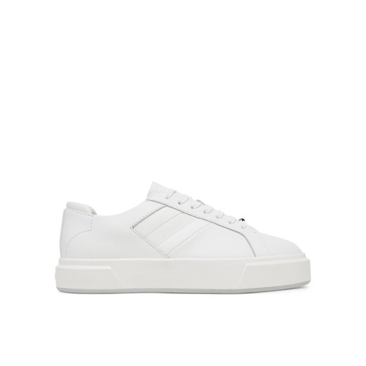 Calvin Klein Sneakersy Basket Cups Lace Up Logo Tape YW0YW02007 Biały ze sklepu MODIVO w kategorii Buty sportowe damskie - zdjęcie 185066979