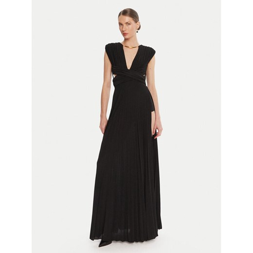 Elisabetta Franchi Sukienka wieczorowa AB-R15-56E2-V690 Czarny Regular Fit ze sklepu MODIVO w kategorii Sukienki - zdjęcie 185067025