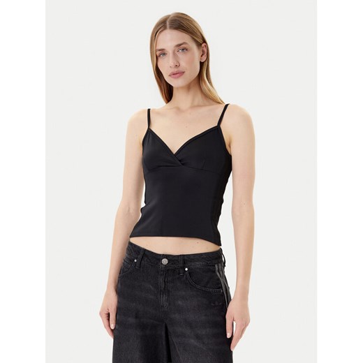 adidas Top Seasonal Essentials 3-Stripes JM1908 Czarny Slim Fit ze sklepu MODIVO w kategorii Bluzki damskie - zdjęcie 185067037