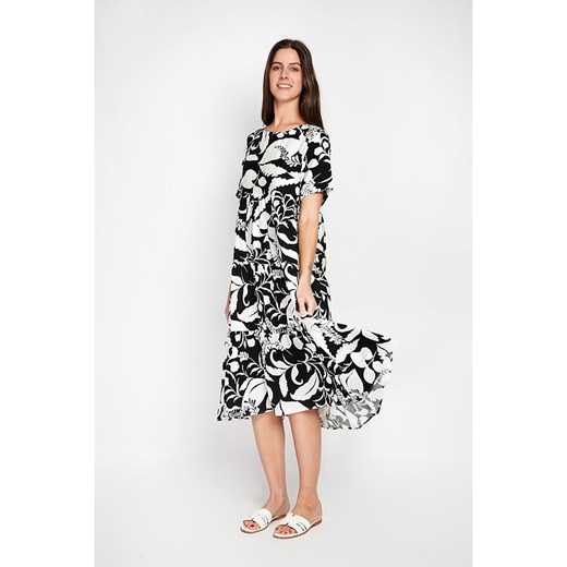 ASSUILI Sukienka w kolorze biało-czarnym 40 okazja Limango Polska