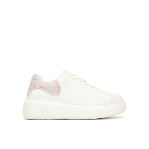 Sneakersy Armani Exchange XW002149 AF19528 MZ278 Biały ze sklepu eobuwie.pl w kategorii Buty sportowe damskie - zdjęcie 185069165