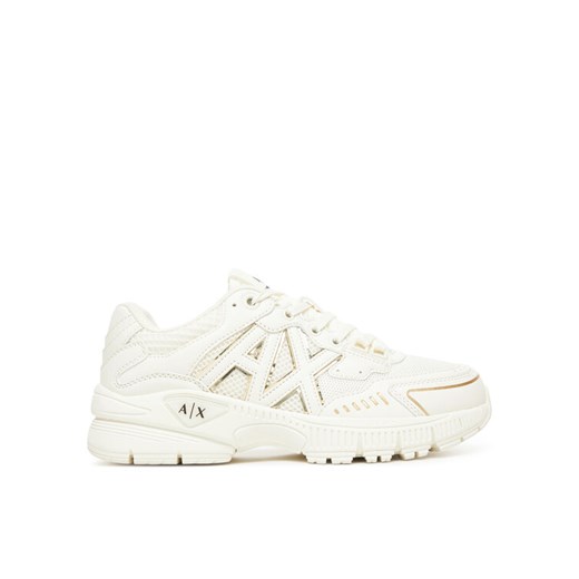 Sneakersy Armani Exchange XW002153 AF19535 MZ128 Écru ze sklepu eobuwie.pl w kategorii Buty sportowe damskie - zdjęcie 185069179