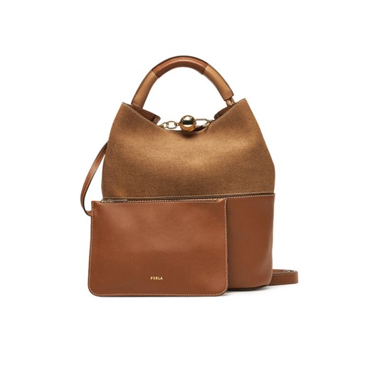 Torebka Furla Sfera S WB01679 BX3924 BG 4085S Brązowy ze sklepu eobuwie.pl w kategorii Torby Shopper bag - zdjęcie 185069188