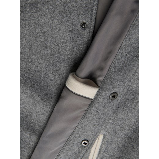 Reserved - Kurtka bomber z kapturem - szary Reserved XL Reserved