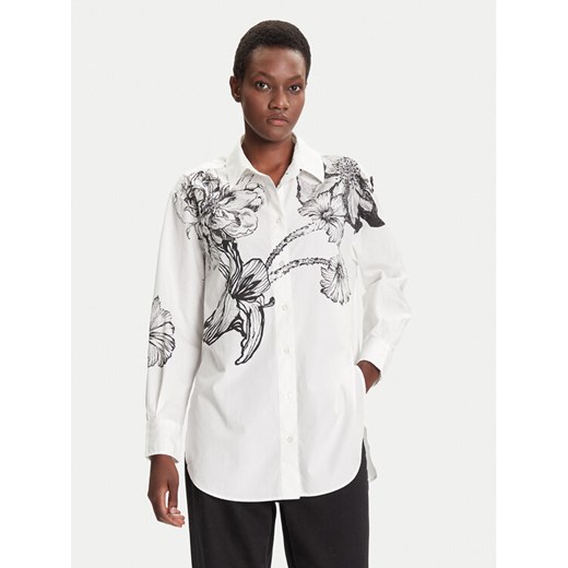 Desigual Koszula Byn Lacroix 25WWCW07 Biały Loose Fit ze sklepu MODIVO w kategorii Koszule damskie - zdjęcie 185070235