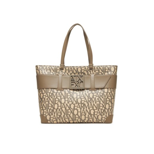 Torebka Armani Exchange 949127 3F742 M1014 Beżowy ze sklepu eobuwie.pl w kategorii Torby Shopper bag - zdjęcie 185070909